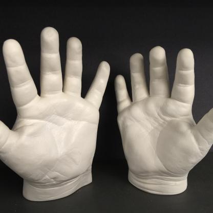 Moulage empreinte3d mains enfants