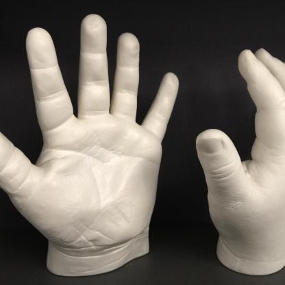 moulage empreinte3d mains enfants