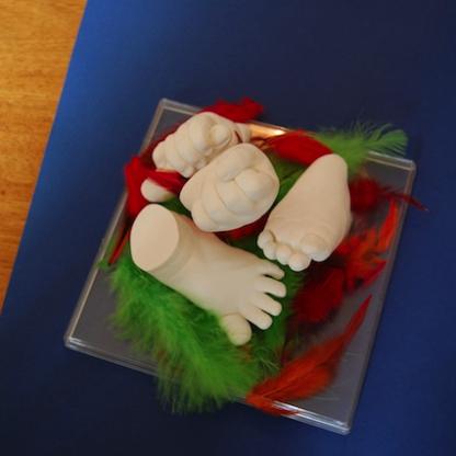 moulage empreinte3d mains et pieds enfants